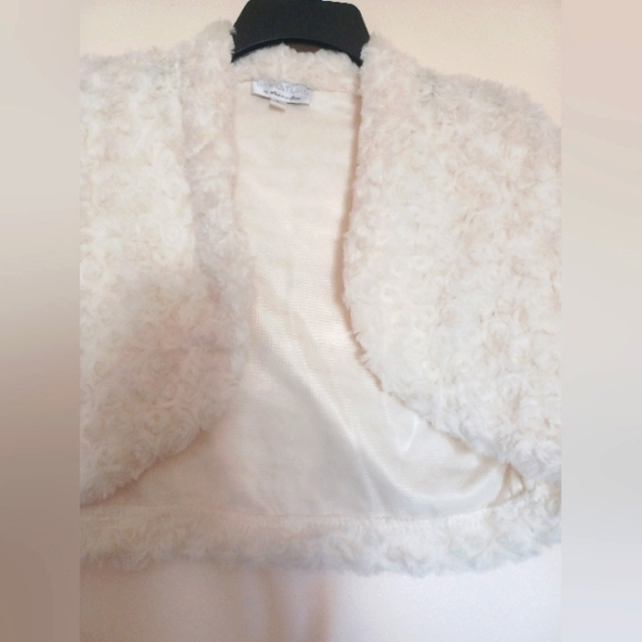 ❤️CREAM Bolero, Wedding, Special Occasion, Party, Winter Size Large - Picture 2 of 3